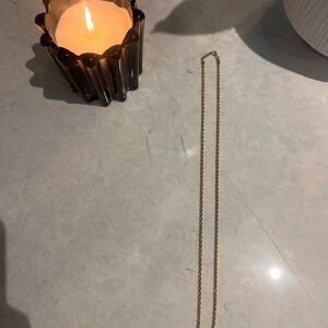 Authentic Mejuri chain • solid 14k gold accents + sterling silver • 22″ length
